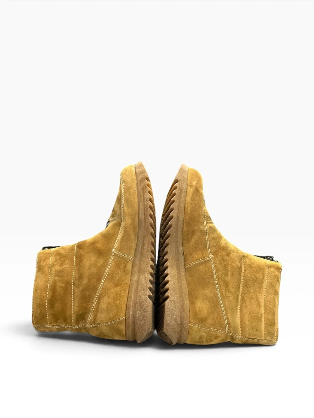 Rare Vintage 1970s Hush Puppies Tan Suede Winter Boots Size 12M